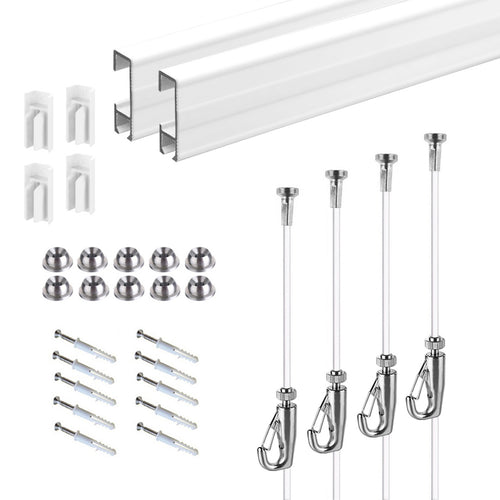 Complete Picture Hanging Systems Kit Wall Mounted ( 2x 48