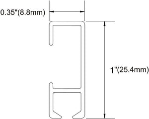 Picture Hanging System Click Rail Kits,in one Set Included Two of White Rails 59", Four of Nylon Cables, six of Hooks, Four of end caps, and Installation Hardware