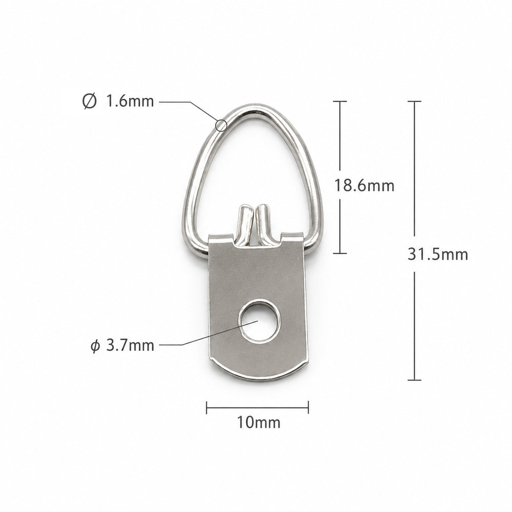 FLAZUP Small D-Ring Picture Hangers with Screws