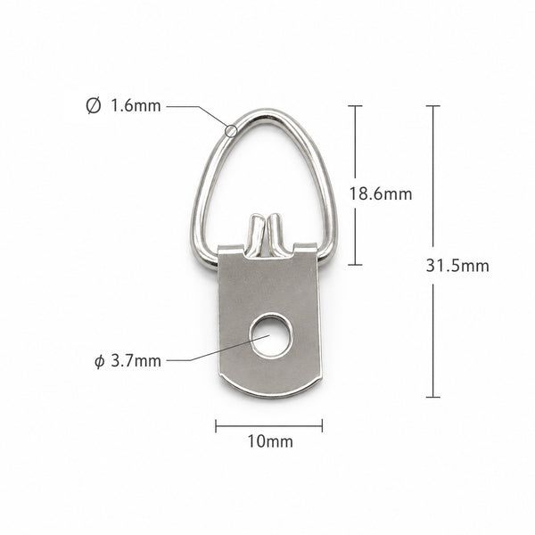 FLAZUP Small D-Ring Picture Hangers with Screws