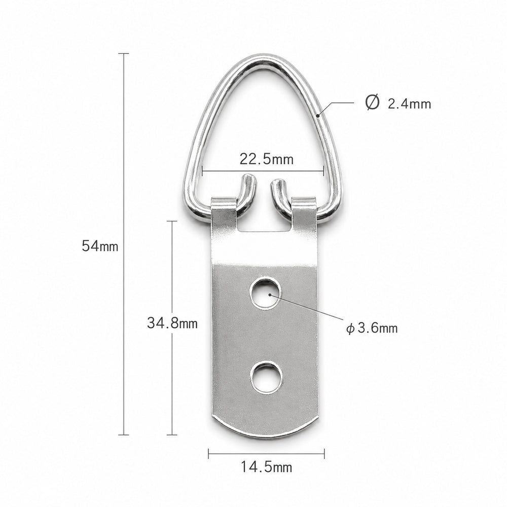 FLAZUP Large D-Ring Picture Hangers with Screws