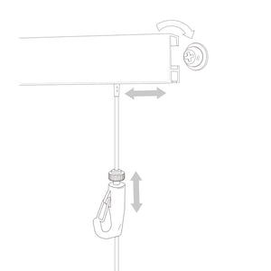 Complete Picture Hanging Systems Kit Wall Mounted ( 2x 48" Click rails 4 Nylon Cables 4 Hooks 4 End caps )