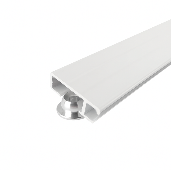 Two 59" (150cm) Click Rails for Picture Hanging – Wall Mounted, Hidden Screw Design