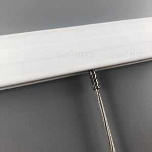 Complete Picture Hanging Systems Kit Wall Mounted ( 2x 48" Click rails 4 Stainless Steel Cables 4 Hooks 4 End caps )